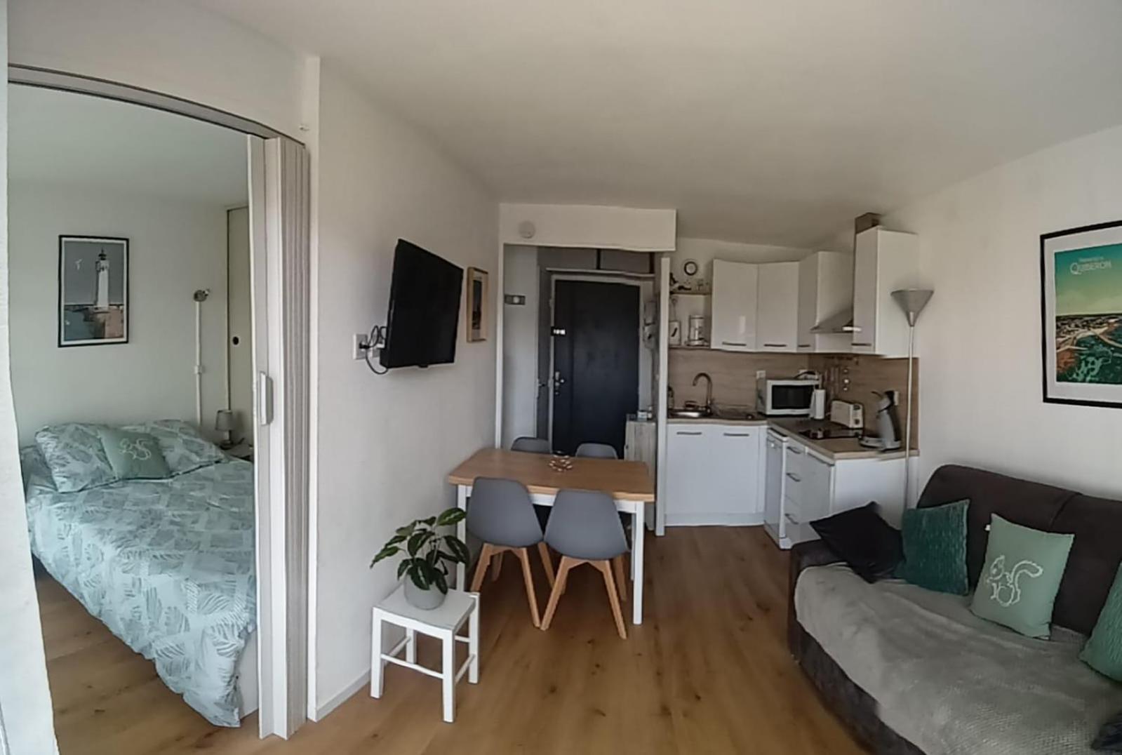 Appartement Cocon A Quiberon Dans Residence Calme, Plages Et Centre Ville A Pied Ou A Velo Pour 2 A 4 Personnes Bagian luar foto